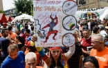 Une manifestation d'opposants au président Nicolas Maduro à Caracas au Venezuela, le 27 avril 2016