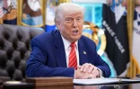 Le président américain Donald Trump dans le Bureau ovale de la Maison Blanche, le 30 mai 2025 à Washington