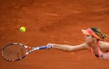 L'Américaine Sofia Kenin face à la Tchèque Petra Kvitova en demi-finale de Roland-Garros, le 8 octobre 2020