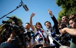 Michèle Rubirola avec son premier adjoint socialiste Benoît Payan le 4 juillet 2020, à Marseille