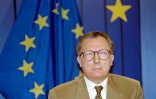Le président de la Commission européenne Jacques Delors, le 10 juin 1993, à Bruxelles