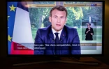 Retransmission télévisée de l'allocution d'Emmanuel Macron, le 14 juin 2020, consacrée à la poursuite du déconfinement