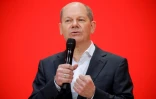 Olaf Scholz, ministre des Finances et candidat SPD à la chancellerie, à Berlin le 15 mars 2021