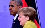 Le président Barack Obama et la chancelière Angela Merkel le 24 avril 2016 à Hanovre