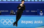 L'Américain Nathan Chen, lors de son programme court aux Jeux olympiques de Pékin, le 8 février 2022