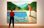 Le tableau de David Hockney, "Portrait of an Artist (Pool with Two Figures)" - photographié le 13 septembre 2018 à New York - pourrait établir un nouveau record pour un artiste vivant