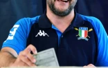 Matteo Salvini vote Ă Milan, le 26 mai 2019