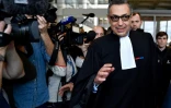 Me Ardavan Amir-Aslani, un des avocats de Laeticia Hallyday, après une audience au tribunal de Nanterre, le 15 mars 2018