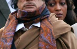Le dirigeant libyen Mouammar Kadhafi, lors d'une visite à Moscou le 1er novembre 2008