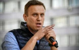 L'opposant russe AlexeĂŻ Navalny lors d'un rassemblement Ă Moscou en avril 2018
