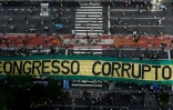 Manifestation à Sao Paulo contre le scandale de corruption Petrobras, le 4 décembre 2016 au Brésil