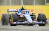 Le pilote français Esteban Ocon au volant de sa monoplace Alpine lors des essais du Grand Prix de F1 du Canada, le 18 juin 2022 à Montréal 