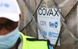 Première livraison de vaccins contre le Covid-19, via le système Covax, à l'aéroport d'Accra, le 24 février 2021 au Ghana