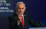Le Premier ministre israélien Benjamin Netanyahu s'exprime lors d'une conférence de presse le 21 mai 2025 à Jérusalem