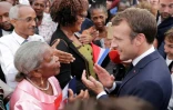 Le président Emmanuel Macron à Goyave en Guadeloupe, le 28 septembre 2018