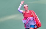 La Bélarusse Victoria Azarenka, lors du tournoi d'Indian Wells, le 14 mars 2022