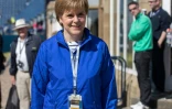 Nicola Sturgeon le 14 juillet 2016 à Troon en Ecosse 