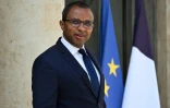 Le ministre de L'Education Pap Ndiaye à la sortie de l'Elysée, le 16 mai 2023 à Paris