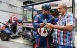 Le candidat aux élections législatives Luiz Carlos de Paula en campagne à Sao Paulo, le 26 septembre 2018