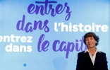 La présidente-directrice de la Française des jeux (FDJ) Stéphane Pallez, lors du premier pas vers la privatisation, à Paris, le 18 octobre 2018