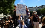 Manifestation à Marseille le 14 septembre 2024 en soutien aux victimes de violences sexuelles dont Gisèle Pelicot 