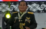Prabowo Subianto participe à une rencontre entre de hauts gradés de l'armée et des policiers, le 28 février 2024 à Jakarta
