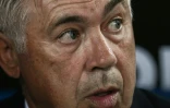 L'entraîneur de Naples Carlo Ancelotti avant le match de Serie A contre la Lazio, le 18 août 2018 à Rome 