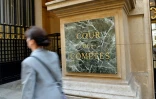 L'entrée de la Cour des Comptes le 20 septembre 2016 à Paris
