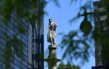 La statue de Christophe Colomb, le 12 juin 2020 à New York