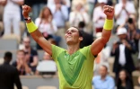 Rafael Nadal trop fort pour le jeune Norvégien Casper Ruud à Roland-Garros, le 5 juin 2022 