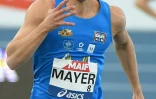 Kevin Mayer aux Championnats de France en salle à Miramas le 20 février 2021
