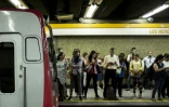 La station de métro Los Heroes de Santiago du Chili, le 20 novembre 2019