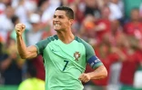 L'attaquant portugais Cristiano Ronaldo, auteur d'un doublé face à la Hongrie lors de l'Euro, le 22 juin 2016 à Lyon