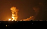Bombardements israéliens contre la bane de Gaza, à Khan Younès, le 20 juillet 2018