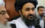 Le mollah Abdul Ghani Baradar, cofondateur du mouvement taliban, dans des discussions Ă Moscou en mai 2019