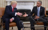 Donald Trump reçu par  Barack Obama à la Maison Blanche le 10 novembre 2016 à Washington