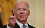 Le président américain Joe Biden s'exprime depuis la Maison Blanche le 17 mai 2021
