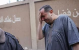 Un Palestinien pleure la mort de proches tués dans des frappes israéliennes contre une maison à Jabalia, dans le nord de la bande de Gaza, le 16 avril 2025
