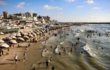 Une plage de la ville de Gaza, le 21 juin 2026