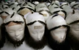 Barbes et moustaches dans l'atelier de perruques du Théâtre du Capitole, à Toulouse, dans le sud-ouest de la France, le 29 juin 2023, on June 29, 2023.