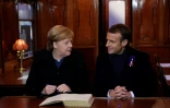 Le président français Emmanuel Macron et la chancelière allemande Angela Merkel, à Compiègne, le 10 novembre 2018