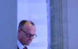 Le leader des conservateurs Friedrich Merz, probable futur chancelier, avant un débat télévisé le 17 février 2025 à Berlin