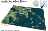Incendies dans la région d'Athènes