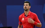 Le tennisman serbe Novak Djokovic aux JO de Paris, le 2 août 2024 sur le court Philippe-Chatrier de Roland-Garros