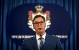 Le président serbe Aleksandar Vucic, le 15 juin 2017 à Belgrade