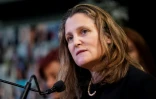 La vice-Première ministre du Canada, Chrystia Freeland, à Toronto dans l'Ontario le 12 janvier 2020