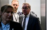 Le ministre allemand de la Défense, Boris Pistorius (c), le 28 février 2025 à Berlin