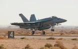 Un chasseur américain F/A-18 Super Hornet, le 26 octobre 2010 en Jordanie