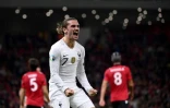 Antoine Griezmann buteur avec les Bleus contre l'Albanie à Tirana, le 17 novembre 2019.