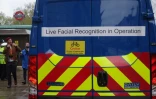 Un van de la police londonienne avec des caméras de reconnaissance faciale en temps réel déployé dans les rues de Londres lors du couronnement du roi Charles III le 6 mai 2023